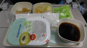 大韓航空の朝ご飯