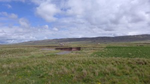 ラパス郊外の高原