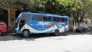 この日のバス。汚かったのもいい思い出。