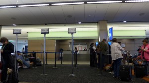 LAN航空の搭乗カウンター